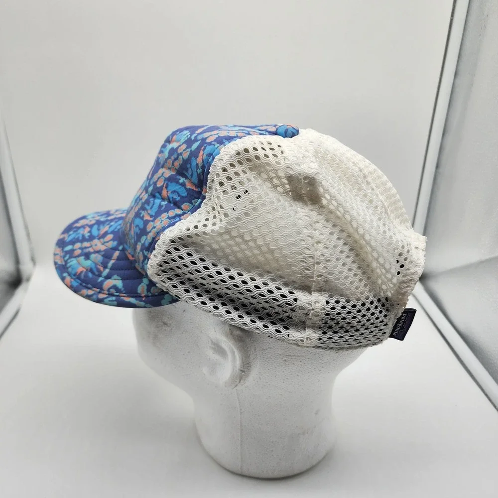 Patagonia Duckbill Shorty Trucker Hat Cap Strapback OSFM Blue Lightweight Mesh